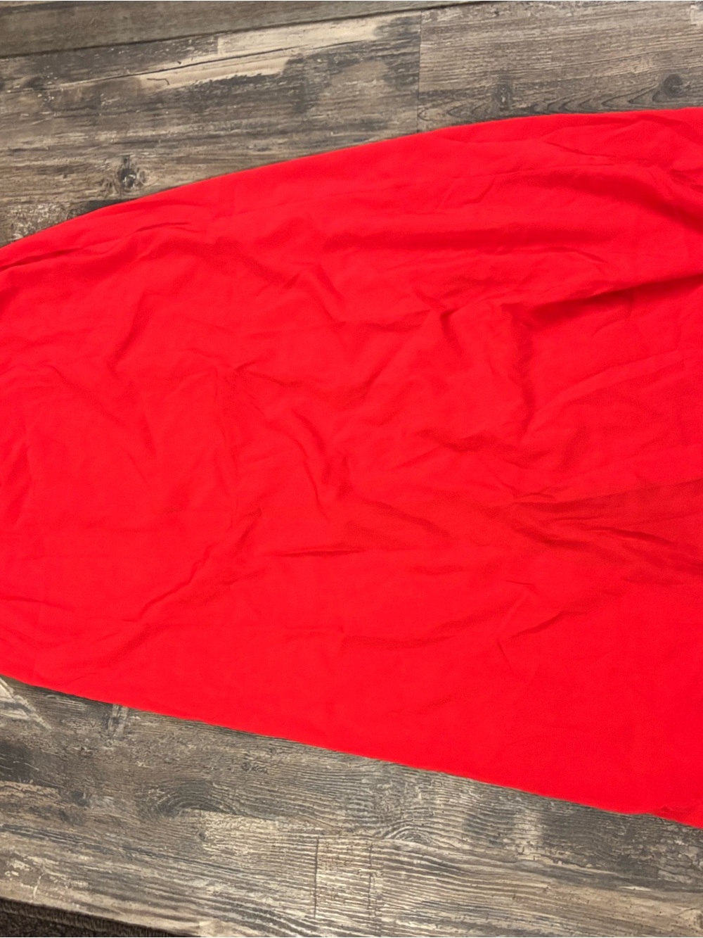 Boohoo Tall Red Maxi Skirt with Front Button Slit - Picture 5 of 5